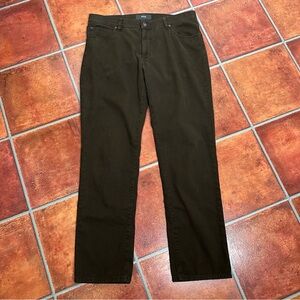 Brax Men’s Cadiz Dark Brown Straight-Leg Pants